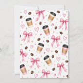 Invitation d'anniversaire Café (Dos)