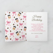 Invitation d'anniversaire Café (Intérieur)