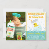 Invitation d'anniversaire Canard en caoutchouc - T (Devant)
