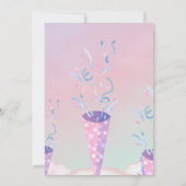 Invitation d'anniversaire Candy Land pour enfants (Dos)