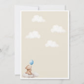 Invitation d'anniversaire Capybara Nuage et Ballon (Dos)