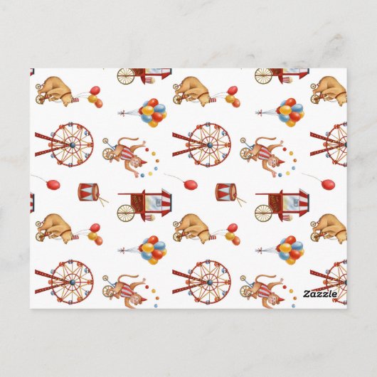 Invitation d'anniversaire Carnaval du Cirque (Dos)