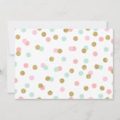 Invitation d'anniversaire Carousel Monnaie rose fl (Dos)