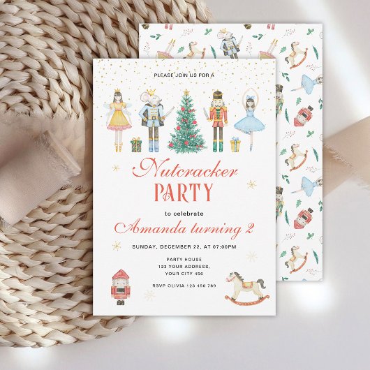 Invitation d'anniversaire Casse-Noisette