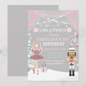 Invitation d'anniversaire Casse-Noisette Sugar Plu (Devant / Derrière)