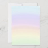 Invitation d'anniversaire Caticorn, Chat Licorne M (Dos)