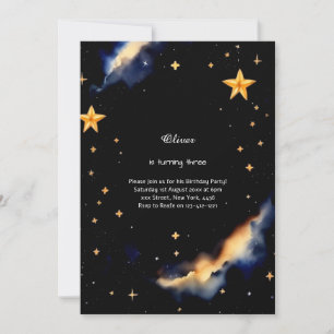 Invitation d'anniversaire céleste
