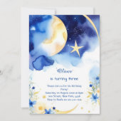 Invitation d'anniversaire céleste (Devant)
