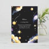 Invitation d'anniversaire céleste (Debout devant)