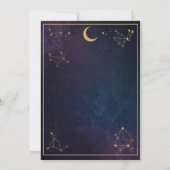 Invitation d'anniversaire céleste 30 ans | Navy & (Dos)