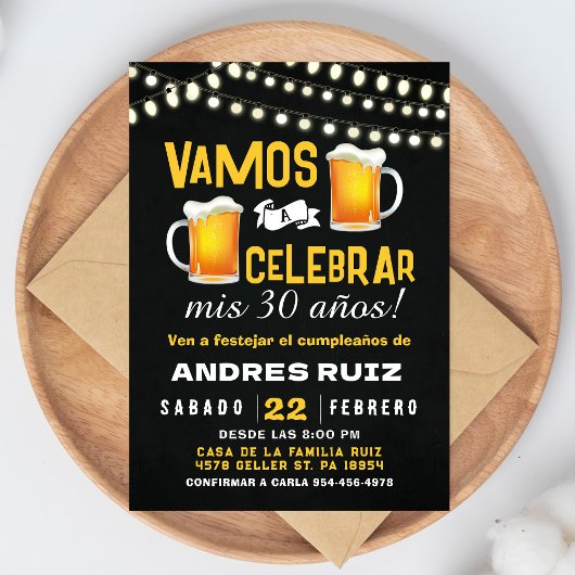 Invitation d'anniversaire Cheers & Beers Invitatio