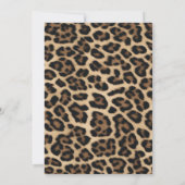Invitation d'anniversaire Cheetah Coquette Cherry (Dos)