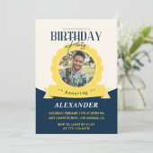 Invitation d'anniversaire chic 28e anniversaire Mo (Debout devant)