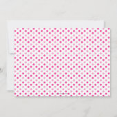 Invitation d'anniversaire chic rose pour une fille (Dos)