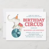 Invitation d'anniversaire | Cirque Vintage (Devant)