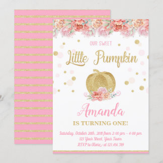 Invitation d'anniversaire Citrouille