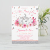 Invitation d'anniversaire citrouille Citrouille d' (Debout devant)