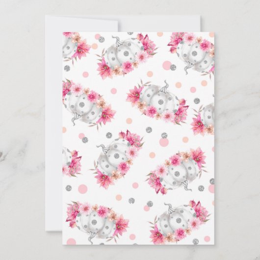 Invitation d'anniversaire citrouille Citrouille d' (Dos)