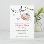 Invitation d'anniversaire citrouille et fantôme (Debout devant)