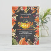 Invitation d'anniversaire Citrouille Fall (Debout devant)