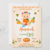 Invitation d'anniversaire citrouille Invitation d' (Devant)