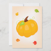 Invitation d'anniversaire citrouille Invitation d' (Dos)