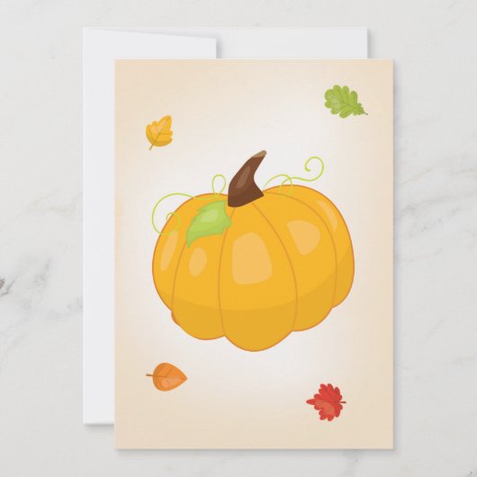 Invitation d'anniversaire citrouille Invitation d' (Dos)