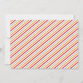 Invitation d'anniversaire Citrouille Orange et Rou (Dos)