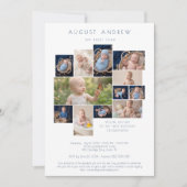 Invitation d'anniversaire classique pour bébé avec (Devant)