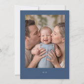 Invitation d'anniversaire classique pour bébé avec (Dos)