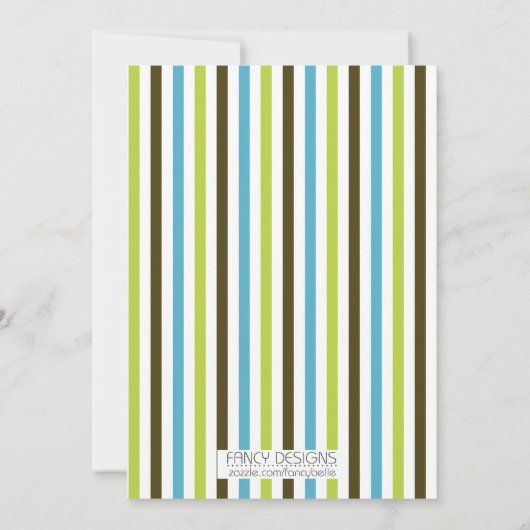 Invitation d'anniversaire colorée (Dos)