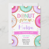 Invitation d'anniversaire colorée à la croissance  (Devant)