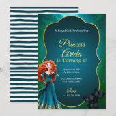 invitation d'anniversaire colorée avec une ambianc (Devant / Derrière)