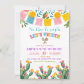 Invitation d'anniversaire Colorée Fiesta Let's (Devant)