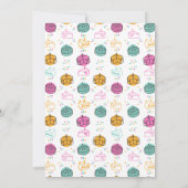 Invitation d'anniversaire colorée moderne (Dos)