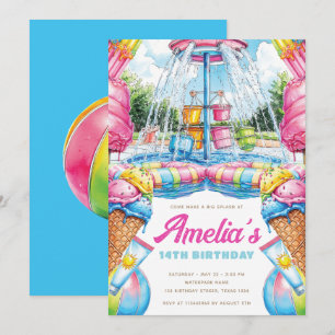 Invitation d'anniversaire Colorée pour une Fête à