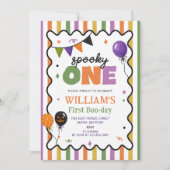 Invitation d'anniversaire colorée Spooky One Boo-D (Devant)