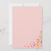 Invitation d'anniversaire Colorful Sprinkles (Dos)