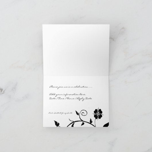 Invitation d'anniversaire - Commande personnalisée (Intérieur)