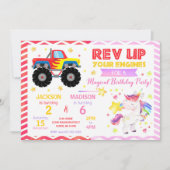 Invitation d'anniversaire commune camion monstre e (Devant)