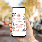 Invitation d'anniversaire commune Cowgirl Premier