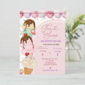 Invitation d'anniversaire commune Glace Sucrée Ros (Debout devant)