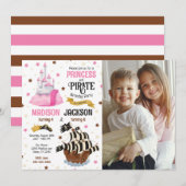 Invitation d'anniversaire commune pour frère et so (Devant / Derrière)