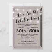 Invitation d'anniversaire commune rustique (Devant)
