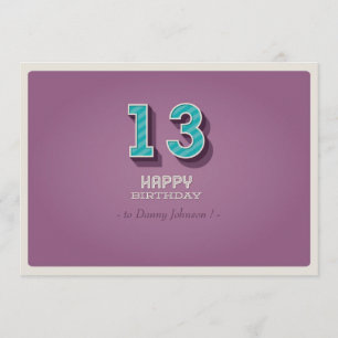 Invitation d'anniversaire - conception vintage
