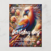 Invitation d'anniversaire Condor vibrant perché su (Devant)