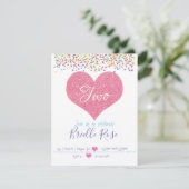 Invitation d'anniversaire Confetti (Debout devant)