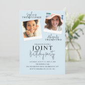 Invitation d'anniversaire conjoint | 2 photos (Debout devant)