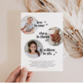 Invitation d'anniversaire conjointe à trois arches