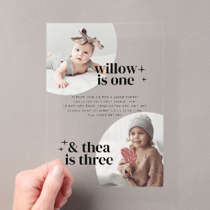 Invitation d'anniversaire conjointe avec Arches